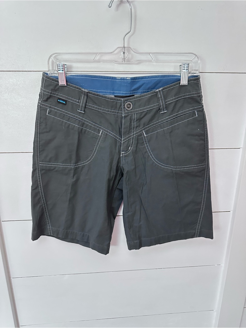 Kuhl 4 Charcoal hiking Outdoor gorpcore cotton blend utility casual Short